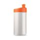 Corps blanc opaque / Bouchon orange opaque 