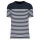 Striped Navy / White
