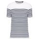 Striped White / Navy