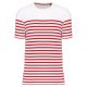 White / Red Stripe