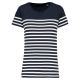 Striped Navy / White