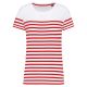 White / Red Stripe