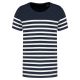Striped Navy / White