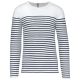 Striped White / Navy