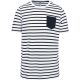 Striped White / Navy