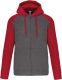 Grey Heather / Sporty Red