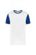 White / Dark Royal Blue