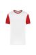 White / Sporty Red