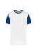 White / Dark Royal Blue