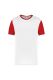 White / Sporty Red