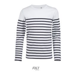 Tee-Shirt floqué Enfant Manches Longues Rayé Sol's MATELOT LSL KIDS