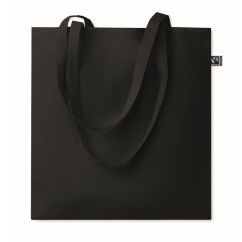 Sac shopping Publicitaire coton équitable avec longues anses 180 gr/m²
