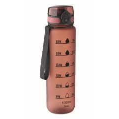 Bouteille publicitaire RPET 1L avec marqueur de temps