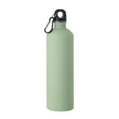 Bouteille publicitaire en acier inoxydable recyclé avec mousqueton 750 ml