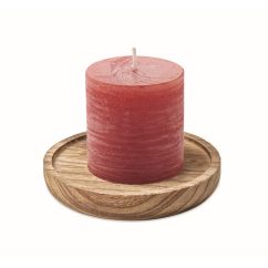 Bougeoir rond avec bougie