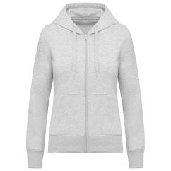 Sweat-shirt à marquer à Capuche Écoresponsable à Fermeture Éclair Femme
