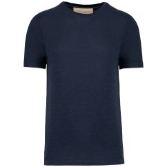T-shirt publicitaire slub écoresponsable col rond manches courtes homme