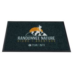 Tapis d'accueil publicitaire en quadri