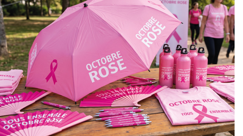 Octobre Rose : commandez vos goodies personnalisés dès maintenant
