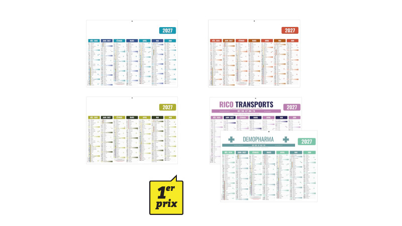 Commandez maintenant c'est moins cher ! Calendriers et agendas 2027